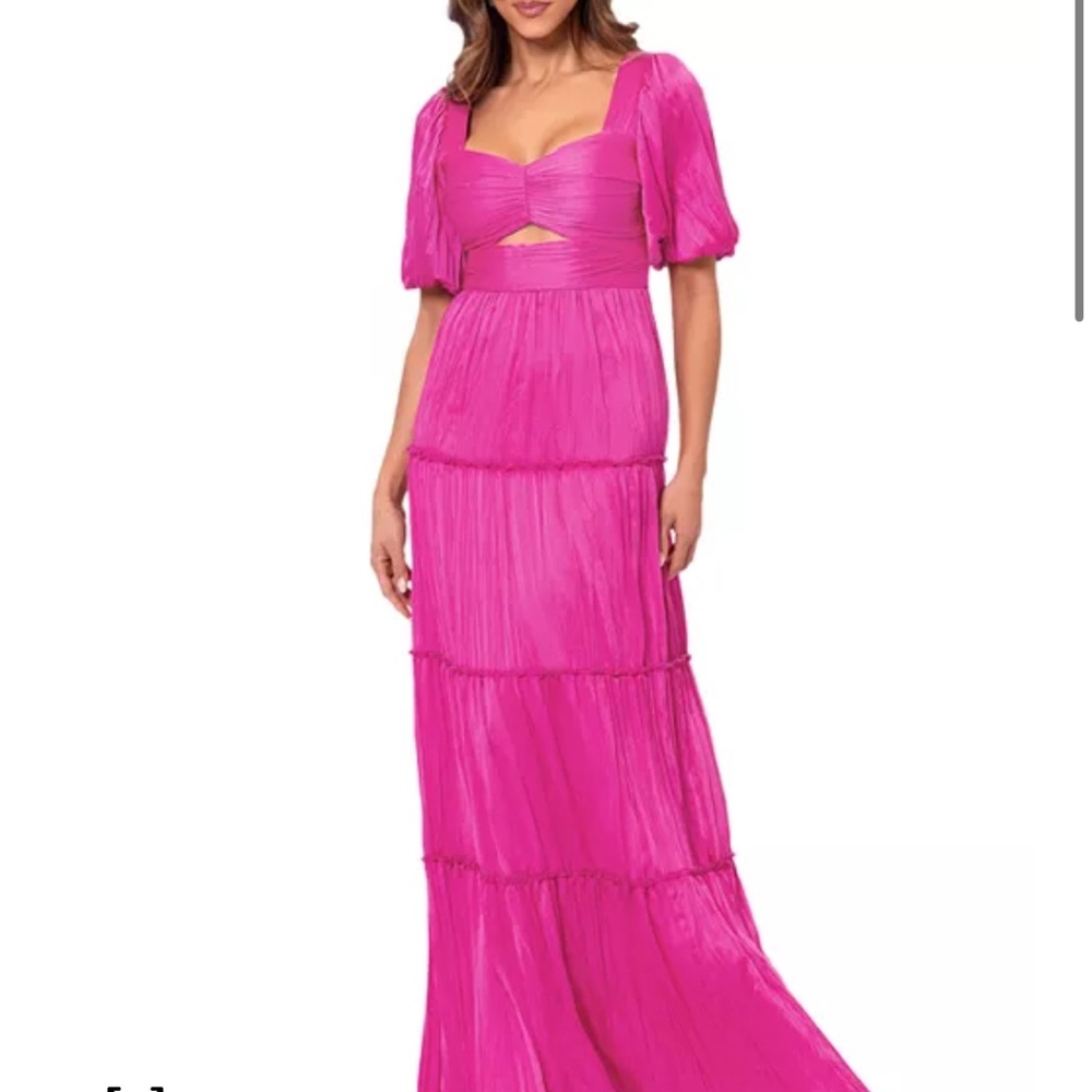 Elegant Pink Maxi Dress
